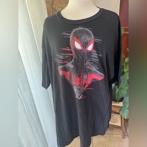 Black Spider-Man Graphic T-Shirt